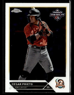 2023 Topps Pro Debut #PDC-16 Cesar Prieto Chrome Card Bowie Baysox