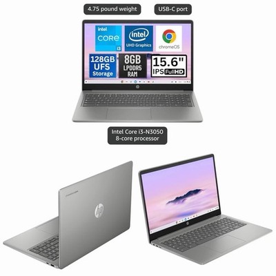 New / Factory Sealed - HP 15.6'' Chromebook Plus Laptop with Google Al