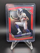 2025 Prizm Black Randy Moss #89 Red Prizm /299 Minnesota Vikings
