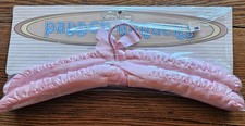 Vintage Pink Satin Hangers -2 Original Package