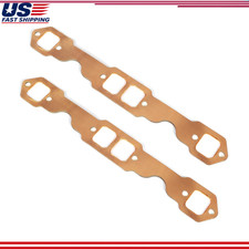 Sbc Reusable Copper Square Port Exhaust Header Gaskets Small Block Chevy 305 327 Sbc Reusable Copper Square Port Exhaust Header Gaskets Small Block Chevy 305 327