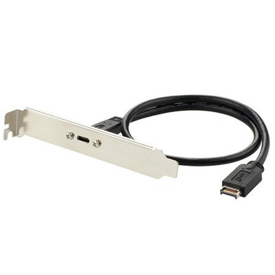 USB 3.1 Type E PCI-E Front Panel Header to Type C Female Gen 2 Extension Cable