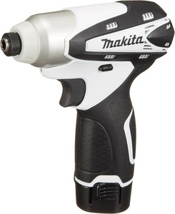 Makita Impact Driver TD090DWXW White 10.8V 1.3Ah with Charger, 2 Batteries, Case