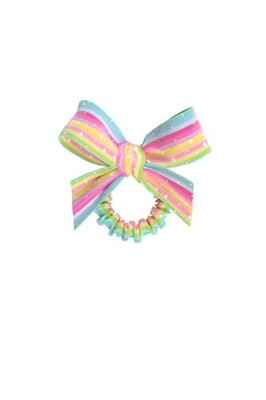 Kids Slim Scrunchie Colourful I 1x Hair Tie Rainbow & Stars I Gifts for...