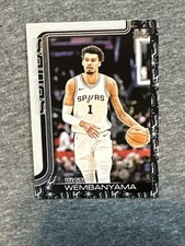 2025-26 Topps NBA Victor Wembanyama Team Logo Color Border Parallel SSP #195