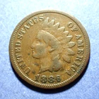 1886 Type 1 Indian Cent  VG