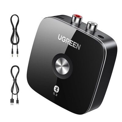 UGREEN AUX Bluetooth 5.3 Adapter mit 3,5mm RCA Buchse Schwarz