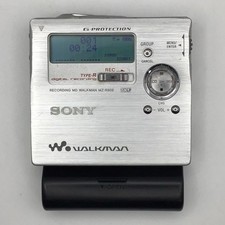 Sony MZ-R909 Silver Portable MiniDisc Player Recorder MD Walkman Tested