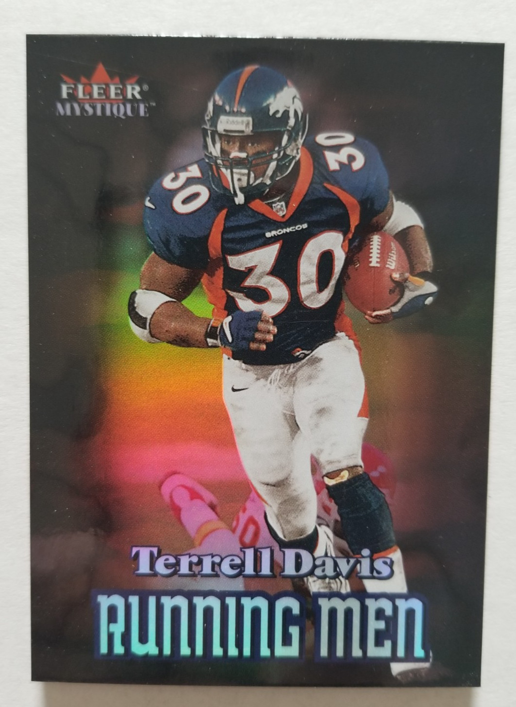 2000 Fleer Mystique Running Men Terrell Davis #3RM HOF