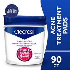 Clearasil Rapid Rescue Acne Pads Salicylic Acid 90 Count