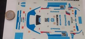 Peugeot 205 T16 1st Paris Dakar 88 1/43 decal decal