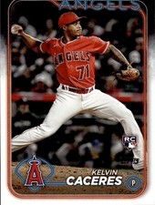 2024 Topps Series 2 #680 Kelvin Caceres Los Angeles Angels RC
