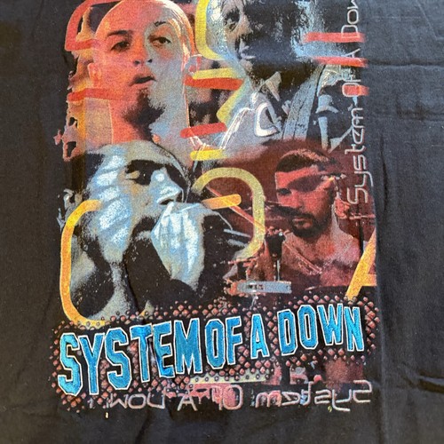 Camicia System of a Down 2001 Toxicity Vintage Y2K Taglia L Ricamata Rara Doppia - Foto 2 di 7