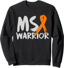 MS Warrior Multiple Sclerosis Awareness Month Ladies' V-Neck Tshirt