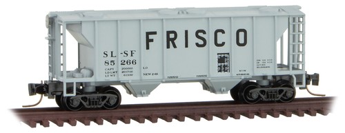 Tolva cubierta de dos bahías Micro-Trains MTL escala Z Frisco/SLSF (gris/negro) #85266 | Zustand: New