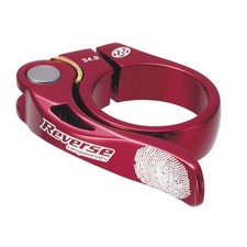 REVERSE Sattelstützklemme Long Life Durchmesser: 34,9 mm, rot,