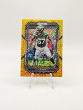 C.J. Mosley 2022 Panini Prizm Gold Sparkle SP /24 #231 Jets