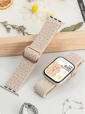 Braided Solo Loop Band Strap for Apple Watch 9 8 7 6 5 4 SE 40 44 41 45mm