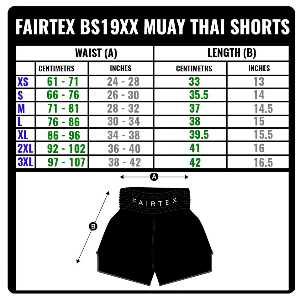 Fairtex Shorts Muay Thai Boxing Kickboxing MMA Training Free Shipping - Image 2 of 2
