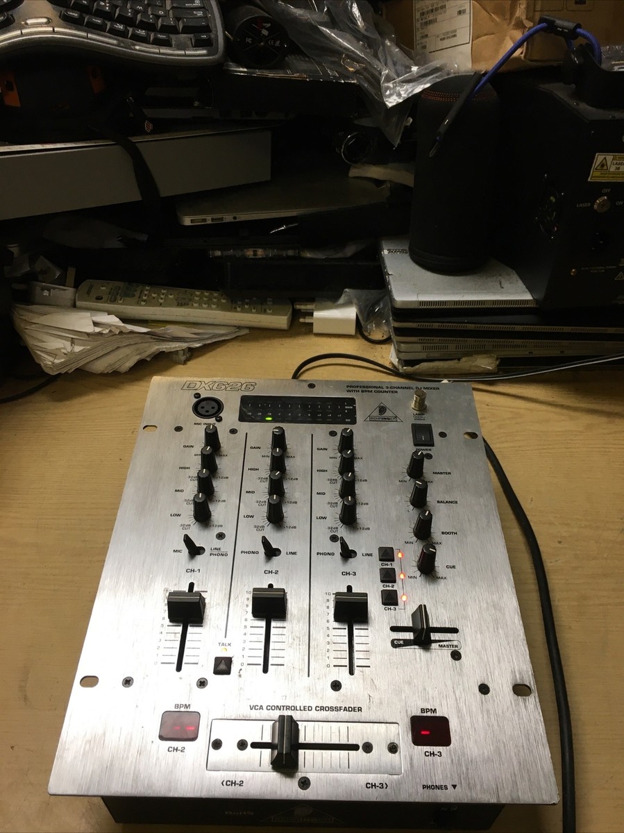 Behringer DX626 3-Channel Ultra-Low Noise Pro DJ Mixer - Not