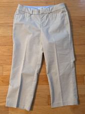 Dockers Khaki Chino Crop Capri Pants - Women's Size 4
