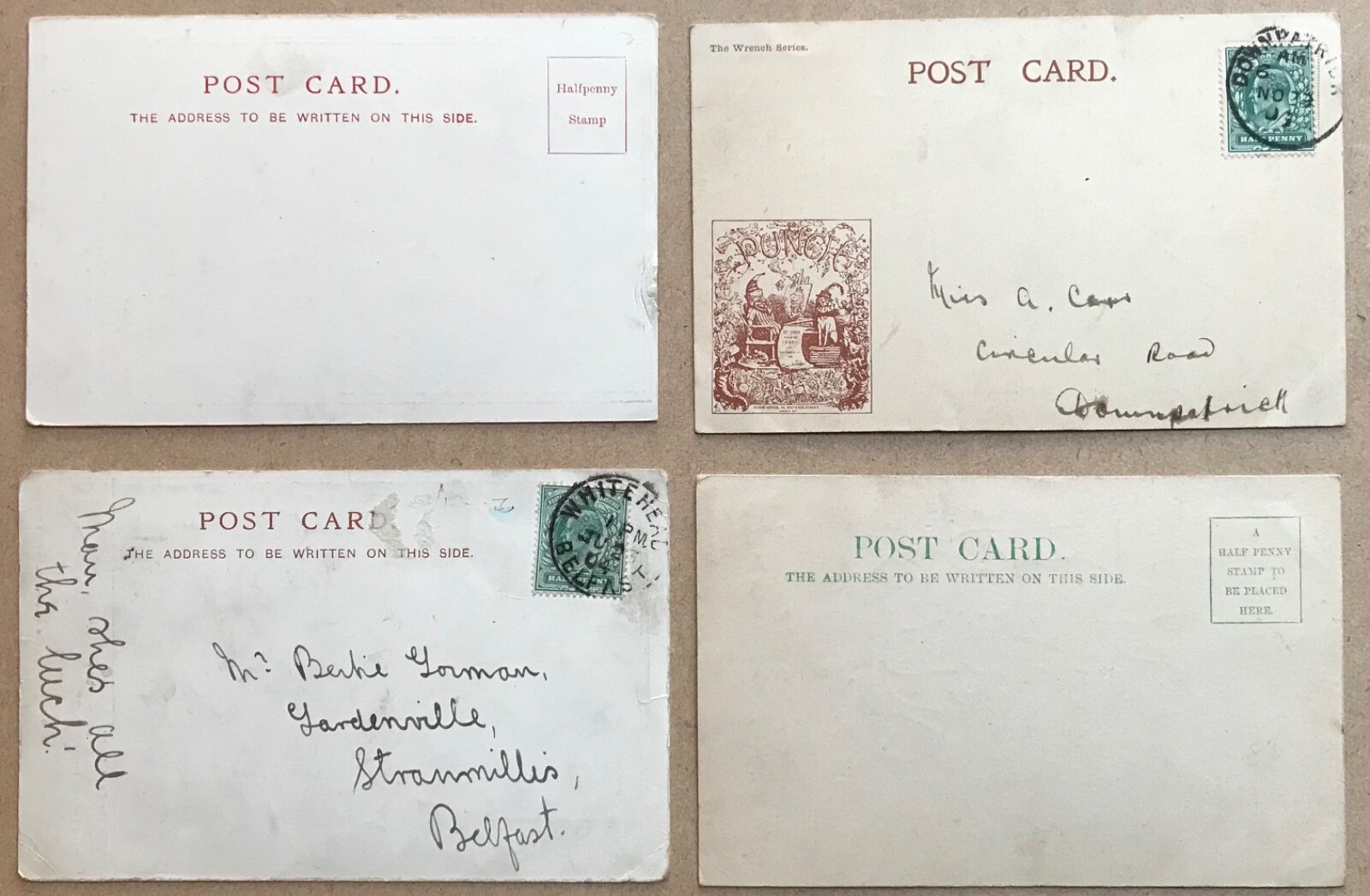 Comic 4 Postcards Saucy Seaside 938 early undivided back postcards eBay