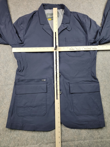 Eddie Bauer Travex Jacket Mens 44 Blue Button Close Performance Blazer Outdoor - Picture 14 of 16