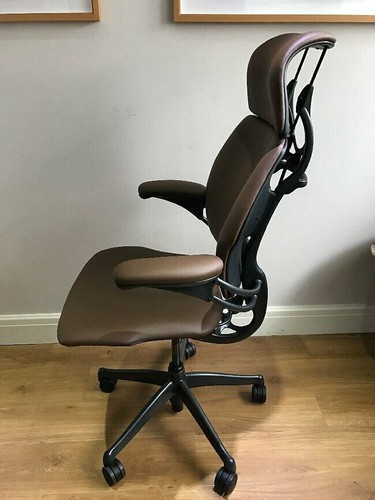 REPOSACABEZAS SILLA DE OFICINA ERGONÓMICA LIBERTAD ESCALA HUMANA CUERO BRONCEADO REPOSACABEZAS - Imagen 11 de 12
