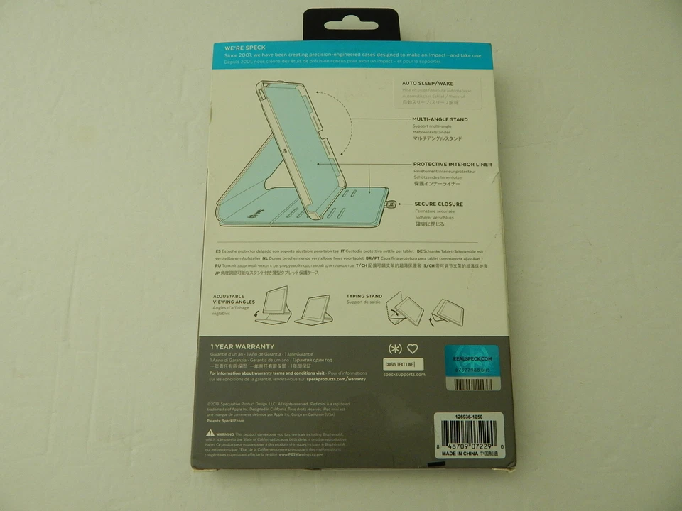 Speck Products  Balance Folio Case for iPad mini 4 Black New - Image 2 of 4