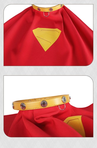 Superman Superdog Krypto Cosplay Cloak Dog Pet Red Cape Dog Clothing Halloween - Picture 8 of 12