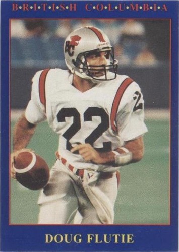 1990 JOGO CFL Football Doug Flutie #94 BC Lions Boston College NM