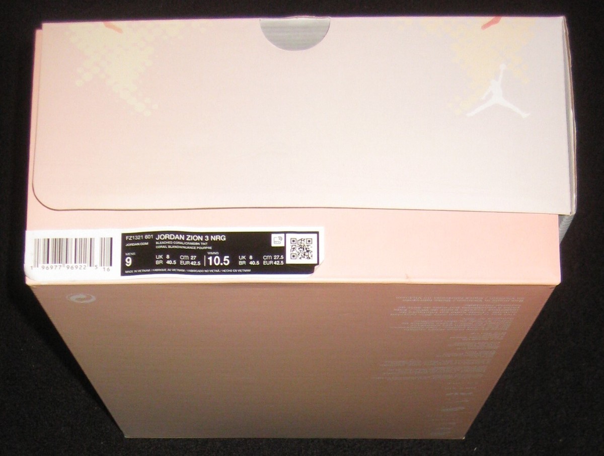 【箱あり】JORDAN ZION 3 NIKE JORDAN ZION 3 NRG RISING BASKETBALL SHOES MENS SZ 9 FZ1321