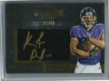 Kenneth Dixon 2016 Panini Black Gold Metallic Marks Autograph #26/99