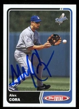2003 Topps Total ALEX CORA Signed Card autograph AUTO DODGERS RED SOX