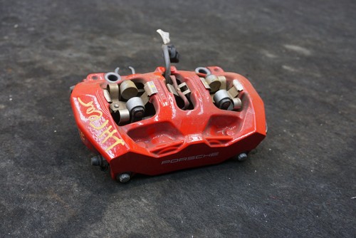 Rear Left Brake Caliper & Bracket Red 9J1615423 OEM Porsche Taycan 2021