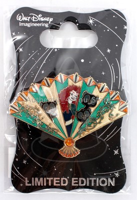 NEW Walt Disney Imagineering WDI D23 Princess RAPUNZEL Floral Fan Pin LE 300