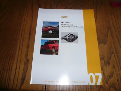 2007 Chevrolet Z71 Models G80 Locking Rear Differential - Training Library 
