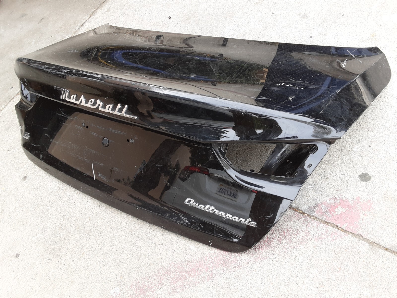 M156 14-17 Maserati Quattroporte Rear Trunk Lid Cover Assembly Black TL55