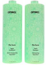 Amika The Kure Repair Shampoo 33.8 oz  Conditioner 33.8 oz Combo Pack