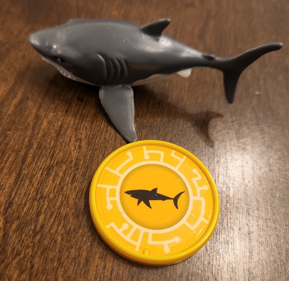 お値下げ　トリッペン　pot shark 美品 Wild Kratts Shark Figure yellow Creature Power Disc Disk PVC 3