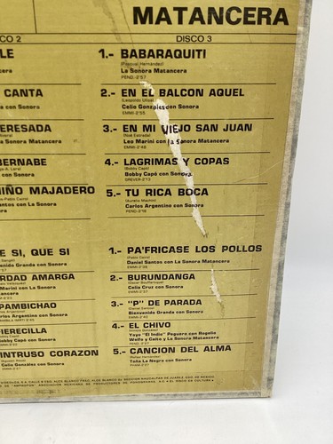 SONORA MATANCERA ALL-STARS TROPICAL CONCERT (ORFEON MEXI 3x VINYL LP SET ) VG+ - Picture 7 of 17