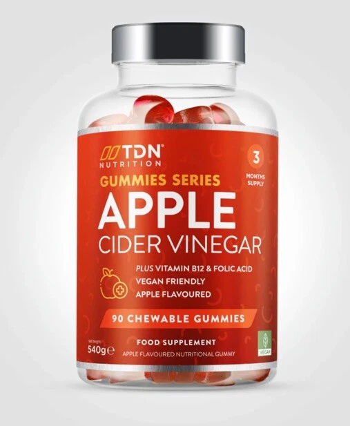 TDN Nutrition Apple Cider Vingar 90 Chewable Gummies 540g