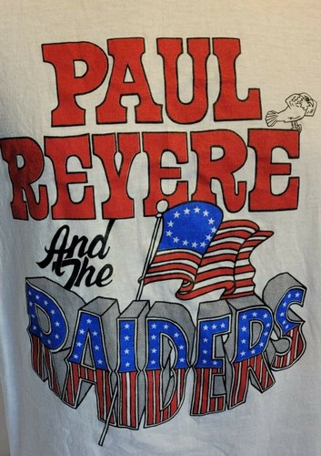 Vintage Paul Revere and the Raiders Herren Kurzarm T-Shirt Größe L Einzelnaht - Bild 2 von 7