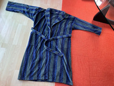 CAWÖ Luxus Bade/Wellness-Mantel Herren Gr. 54 Blau/Grün, 100% Baumwolle