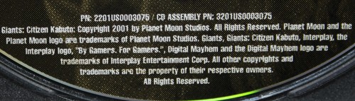 "GIANTS CITIZEN KABUTO" PC-Spiel von Planet Moon Studios für WIN 98/XP V. 2001 - Bild 3 von 3