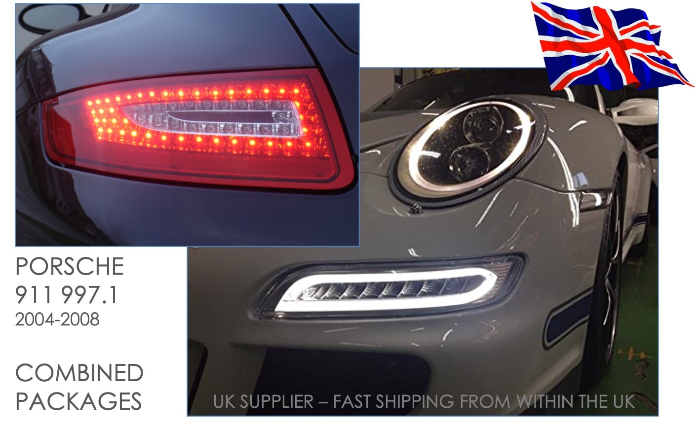 PORSCHE 911 997 (0408) DECTANE LED FRONT, SIDE & REAR TAIL LIGHTS