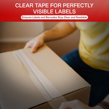 Clear Packing Tape 12 Rolls,2.7 Mil Thick,2 Inch Wide,68 Yards per Roll,Total...