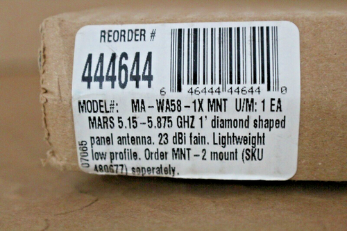 Antena de suscriptor de banda ancha MARS MA-WA58-1X MONTAJE 5 GHz P/N M216410200015 - Imagen 2 de 11