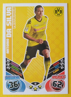 TOPPS Antonio da Silva Borussia Dortmund Bundesliga 2011/12 Match Attax Card