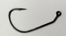 Mustad Needle Point Wacky Jig Hook Size #1, Black Nickel, 100 PACK Bulk Buy 